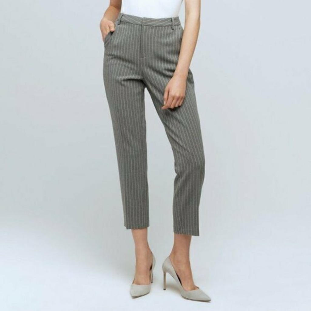 L'agence Ludivine Stripe Crop Trousers Size 6